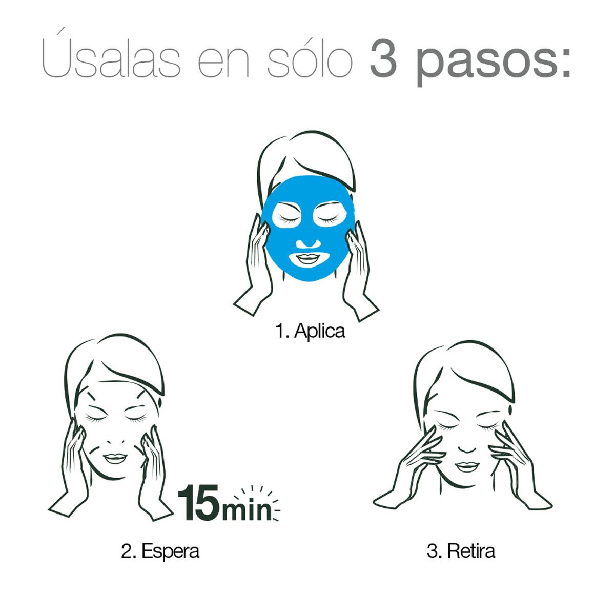 Garnier Skin Active Hidra Bomb Mascarilla facial en tela hidratante calmante con manzanilla y ácido hialurónico de origen natural