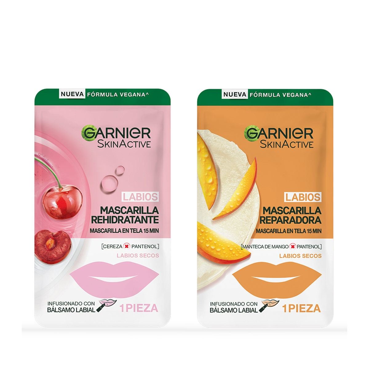 Garnier Skin Active Hidra Bomb Mascarilla en Tela Rehidratante Labios 1 pza