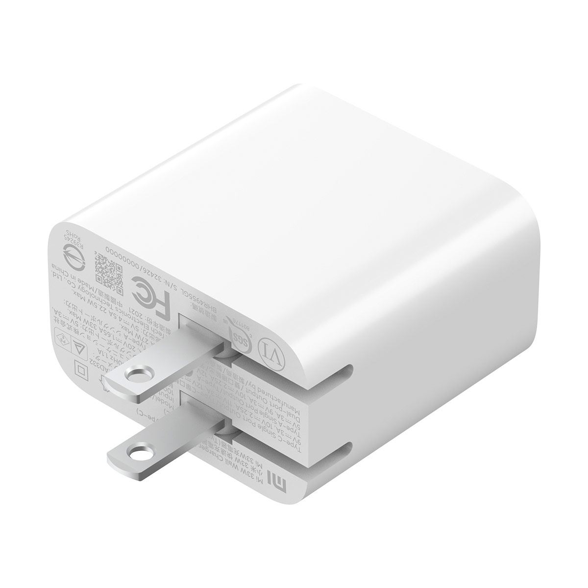 Mi Cargador 33w Xiaomi Cubo Tipo A + Tipo C