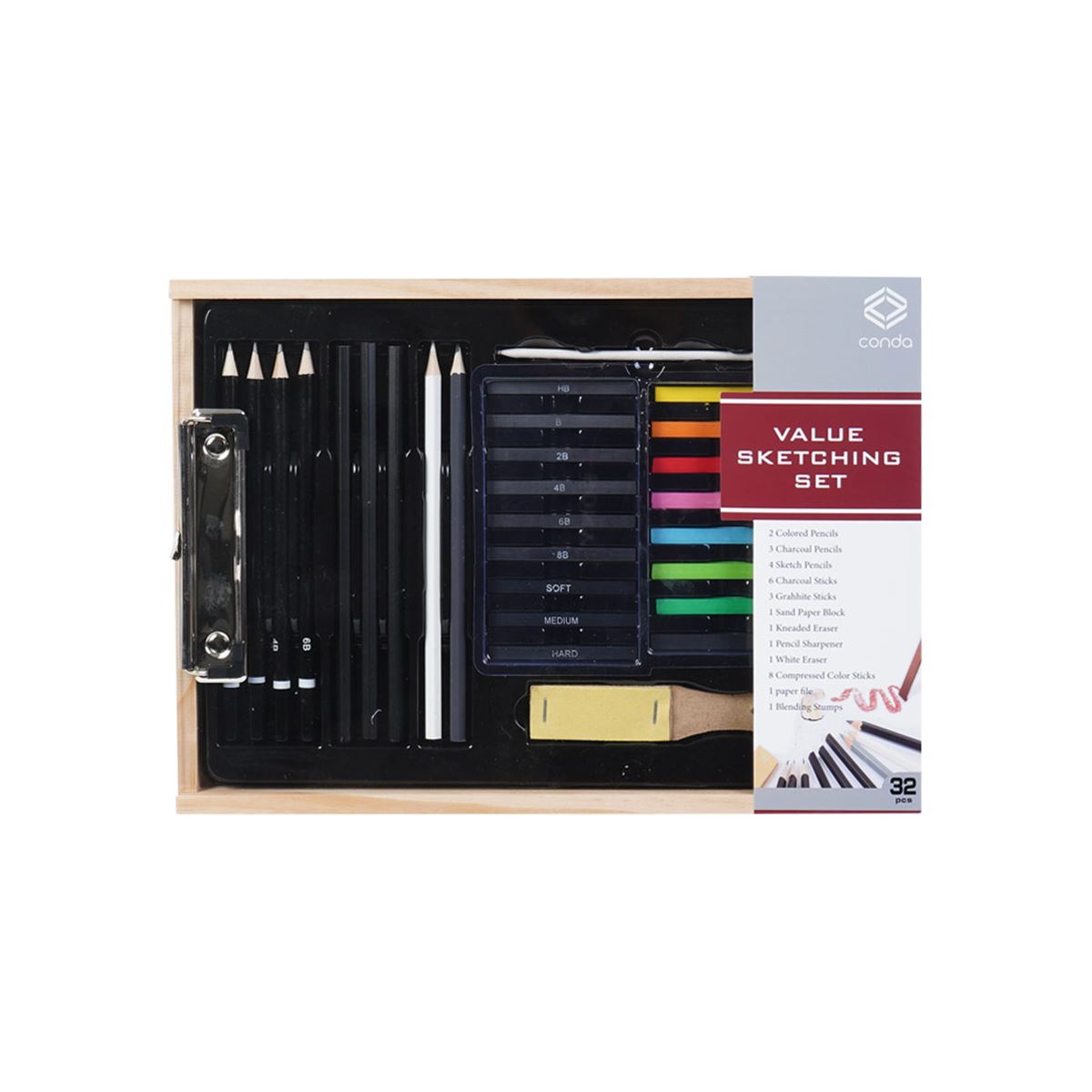 Juego de bosquejos de valor 32 piezas