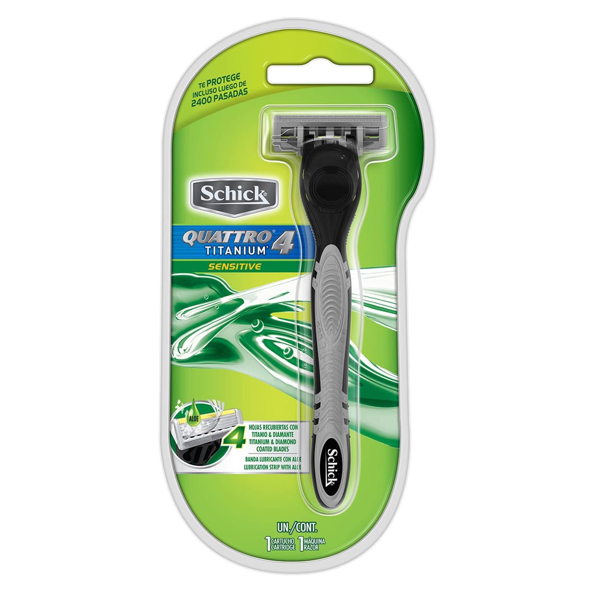 Máquina Schick Quattro Titanium Sensitive