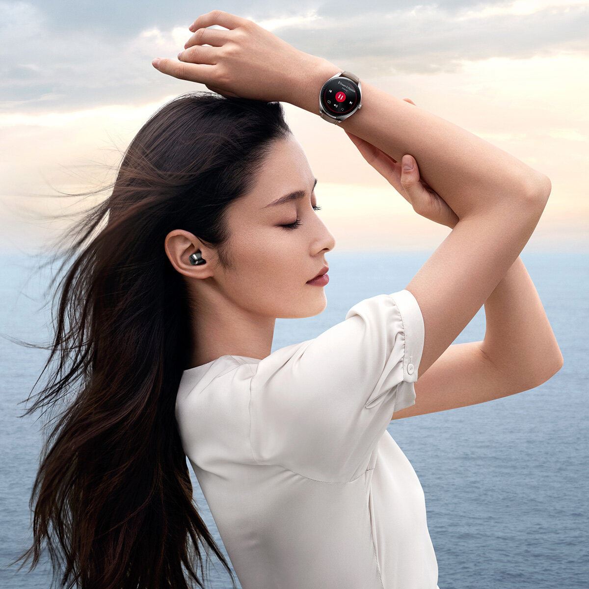 Smartwatch Huawei Watch Buds negro