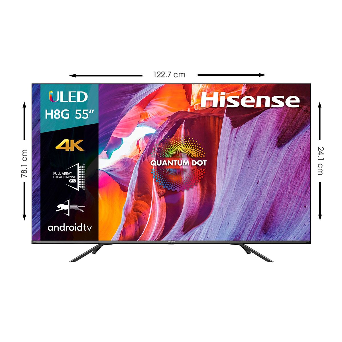 Pantalla Hisense 55" 55H8G ULED Quantum Dot