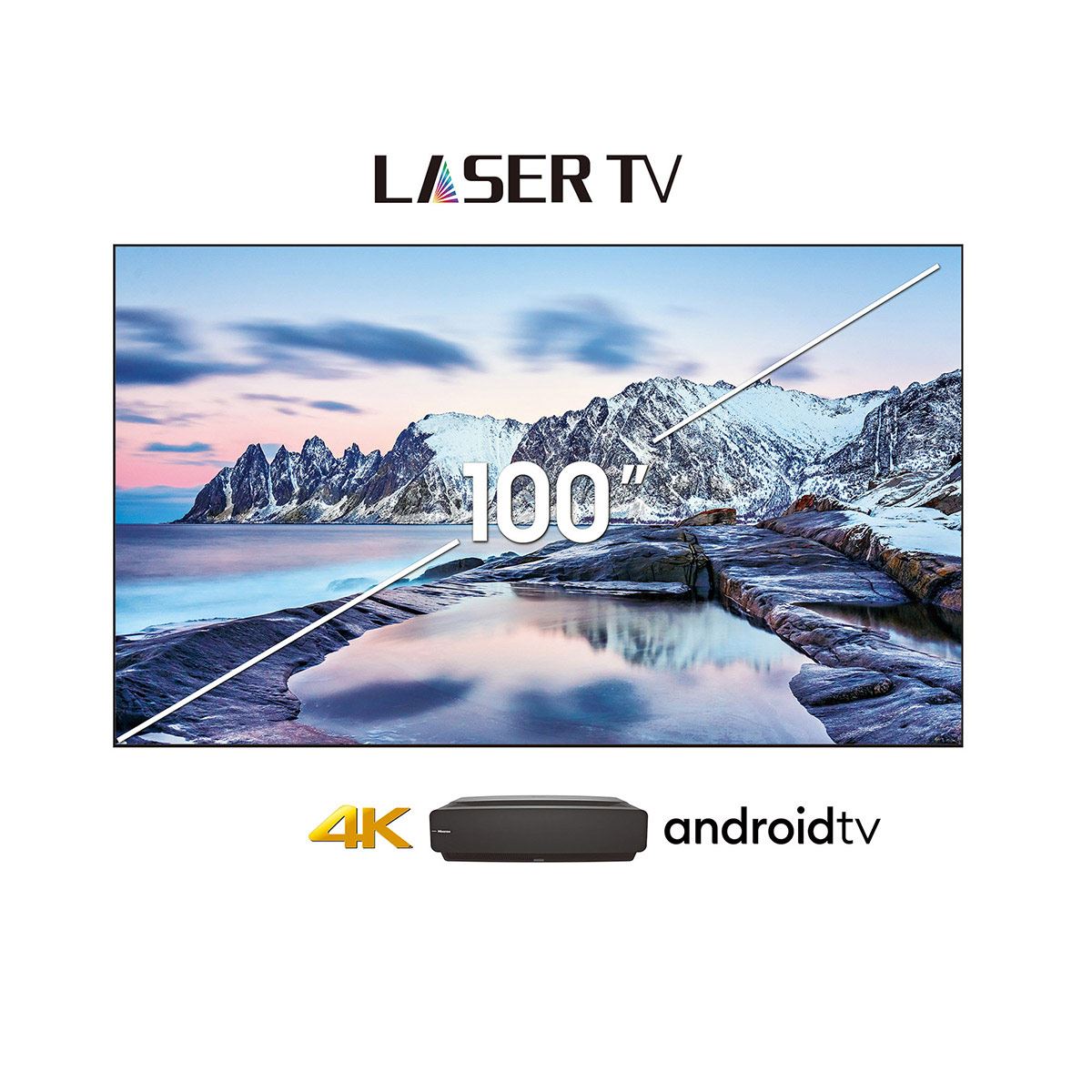 Hisense Laser TV 4K Android TV 100" (100L5F)