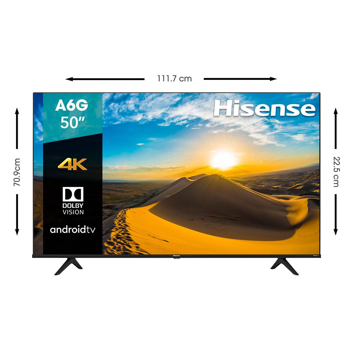 Pantalla A6G Hisense 50 Pulgadas 4K UHD 50A6G 2021