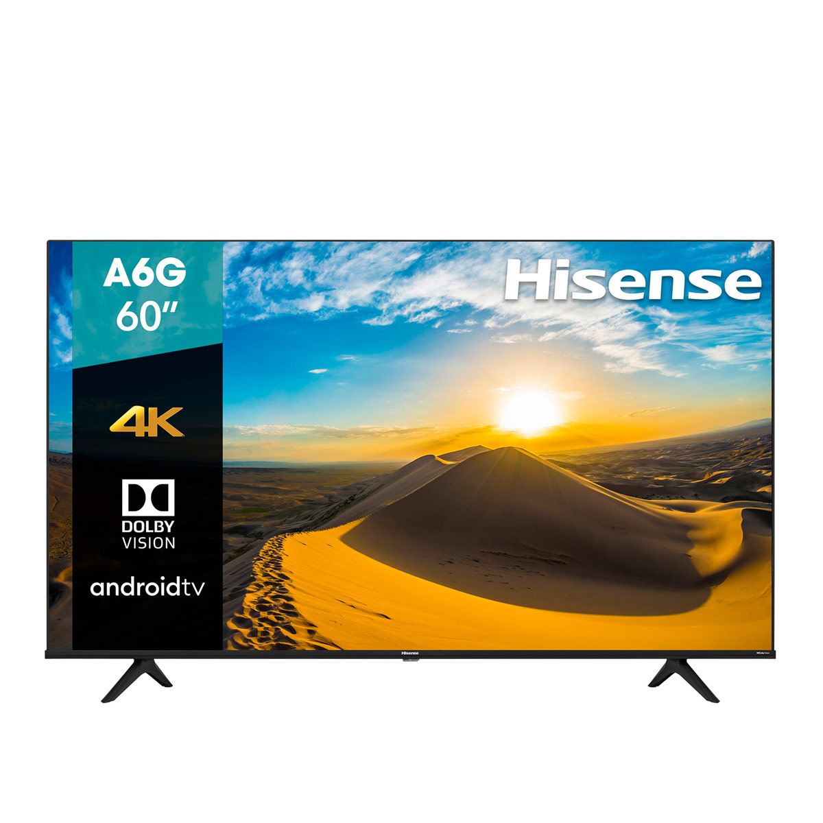 Pantalla A6 Hisense 60 Pulgadas Android TV 4K 60A6G