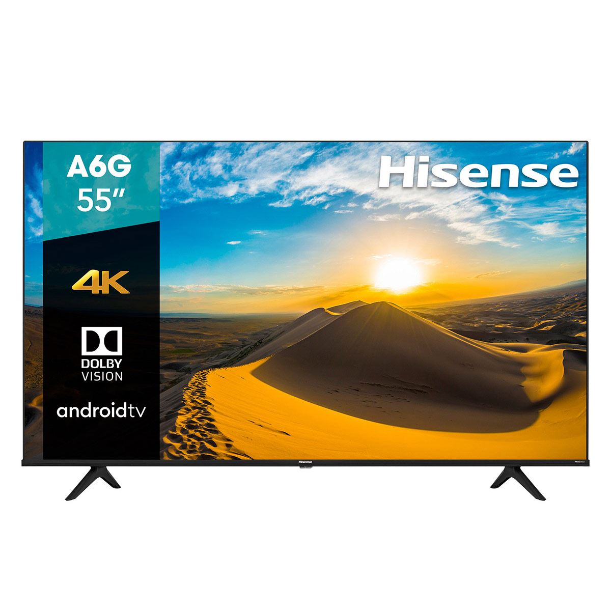Pantalla Hisense 4K UHD A6G TV 55 pulgadas (55A6G 2021)