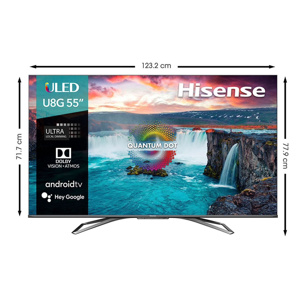 Pantalla Hisense ULED U8 Premium TV 55 pulgadas (55U8G 2021)