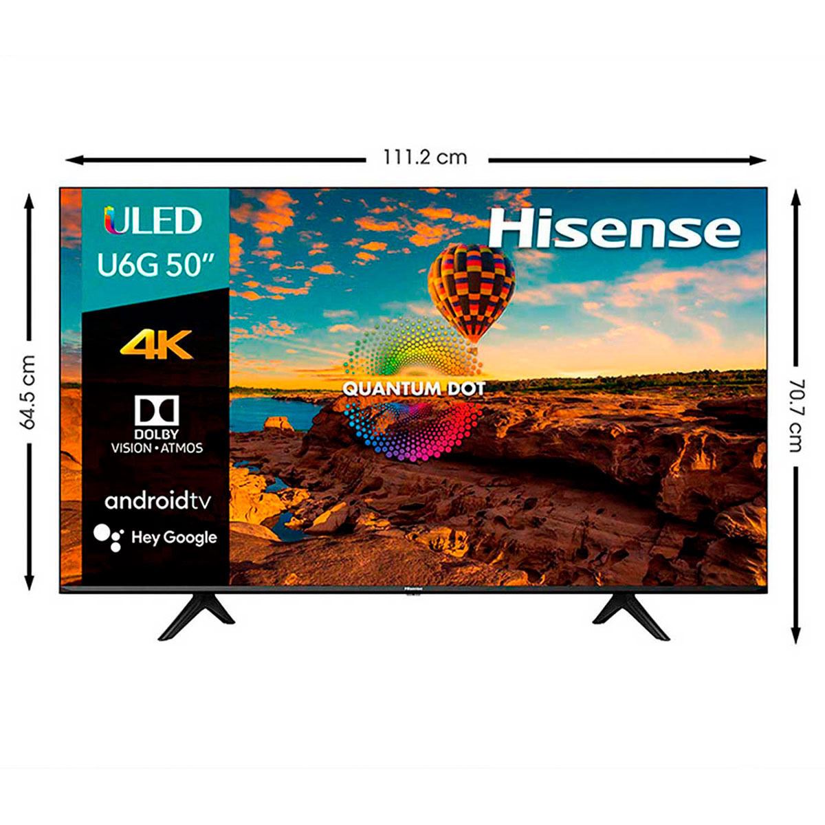 Pantalla U6 Hisense 50 Pulgadas ULED 50U6G 2021