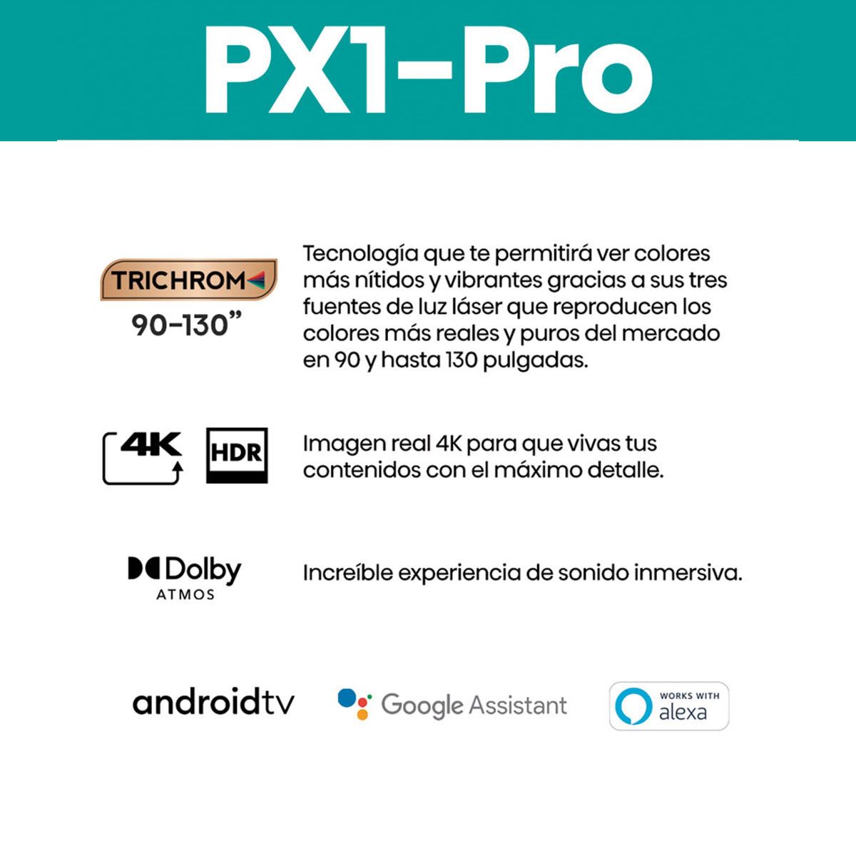 Proyector laser Hisense tv px1-pro