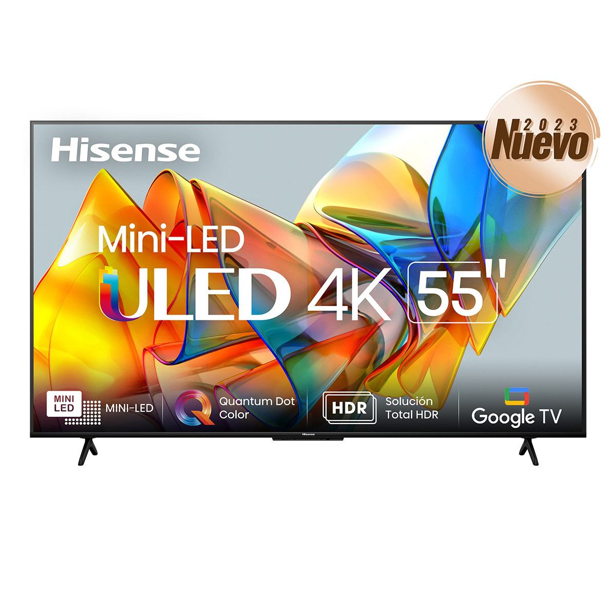 Pantalla Hisense 55 pulgadas Android TV 4K ULED 55U6K
