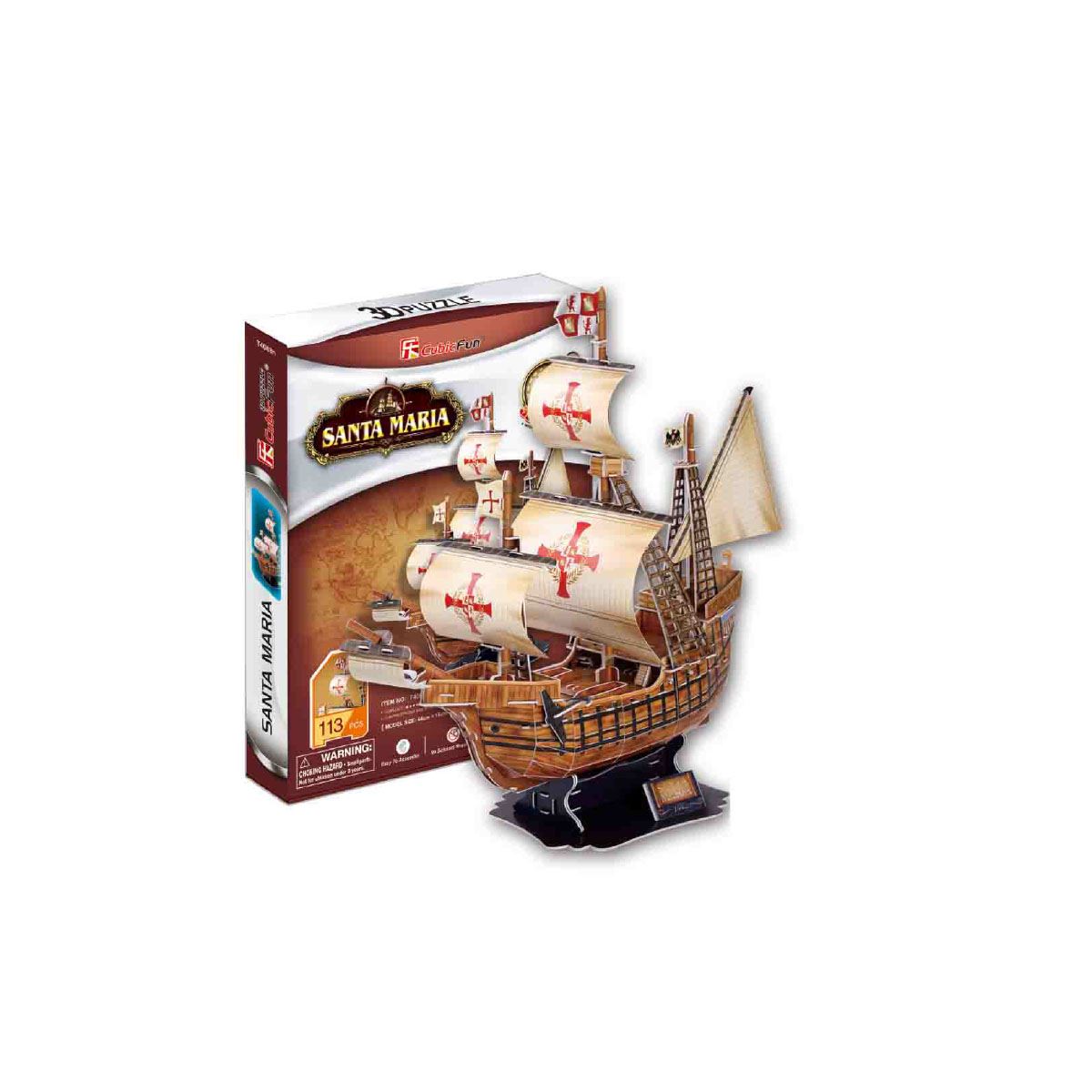 Rompecabezas 3D Santa Maria Cubic Fun