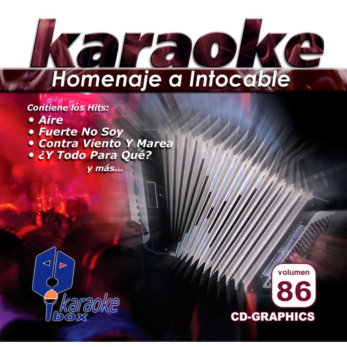 CD Karaoke Homenaje A Intocable