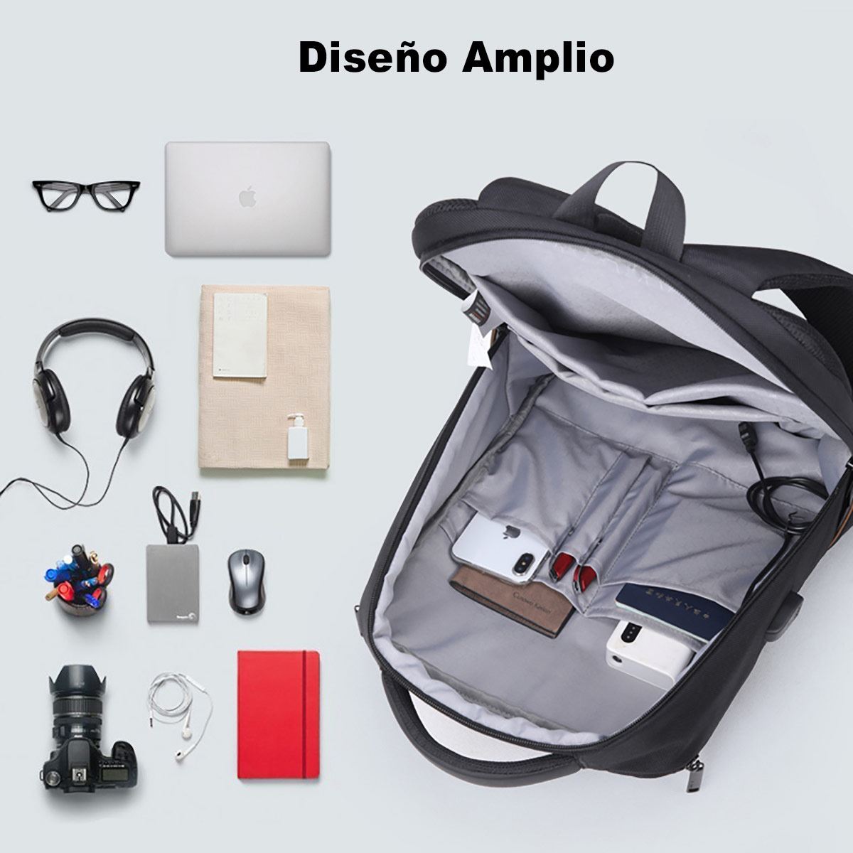 Mochila GEARTEK TREAD STONE con Candado Digital