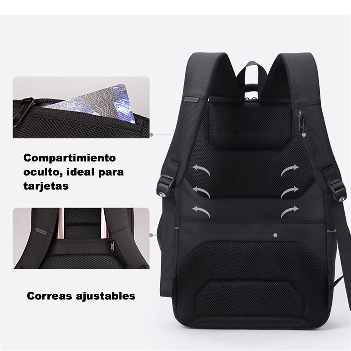 Mochila GEARTEK TREAD STONE con Candado Digital