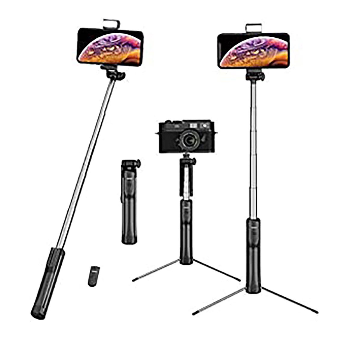 Selfie Stick Bluetooth con Flash y Tripié Geartek