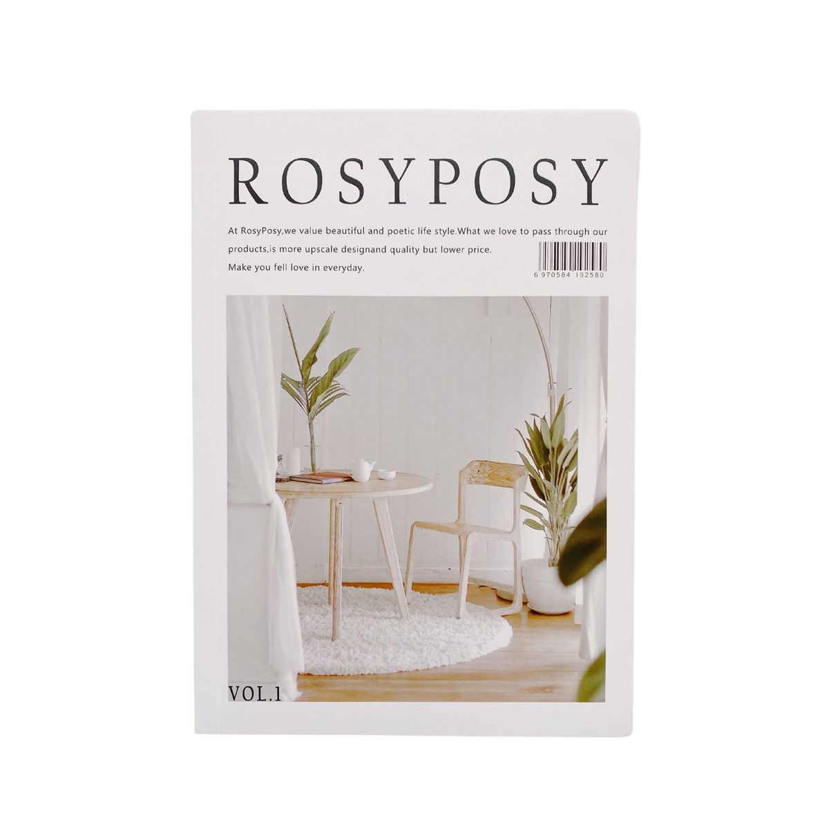 Rosy Posy Revista de Stickers Aesthetic Blanca