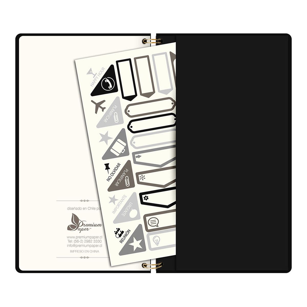 Agenda PU espiral chequera (4 colores) modelo 04115 2021