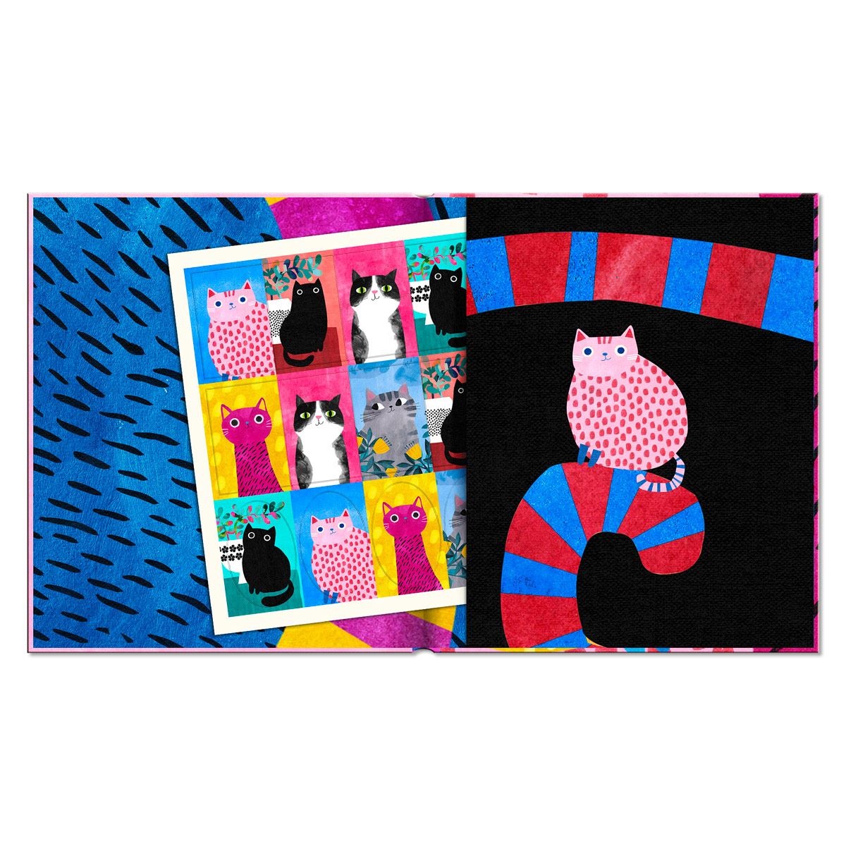 Agenda Premium Paper Planet Cat Pocket 2024