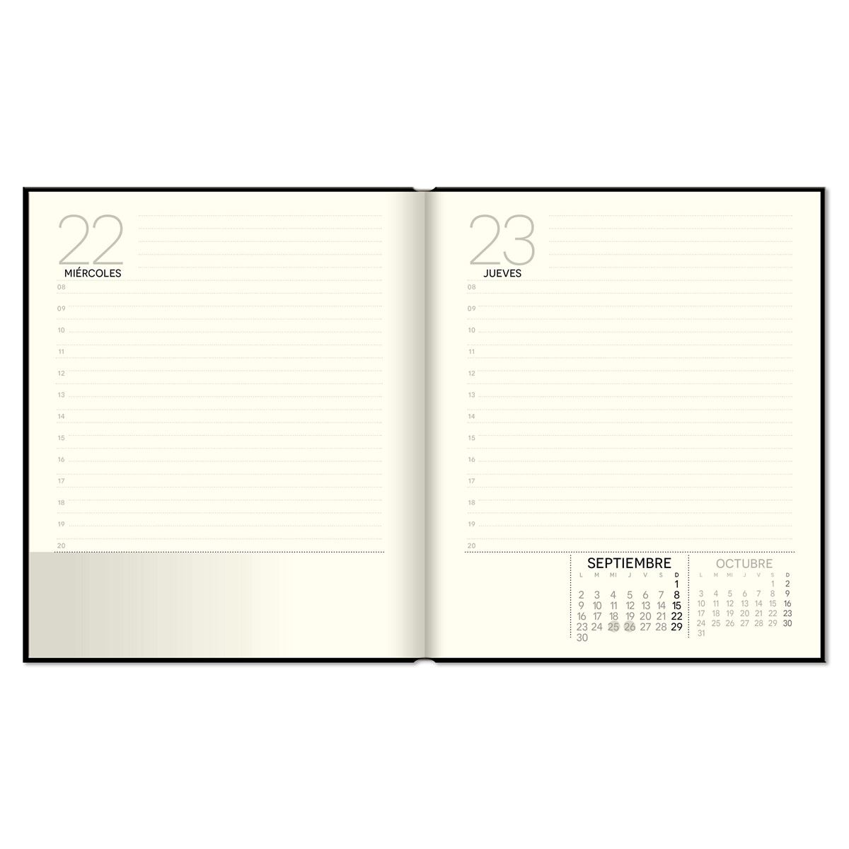 Agenda Premium Paper Black Diaria 2024