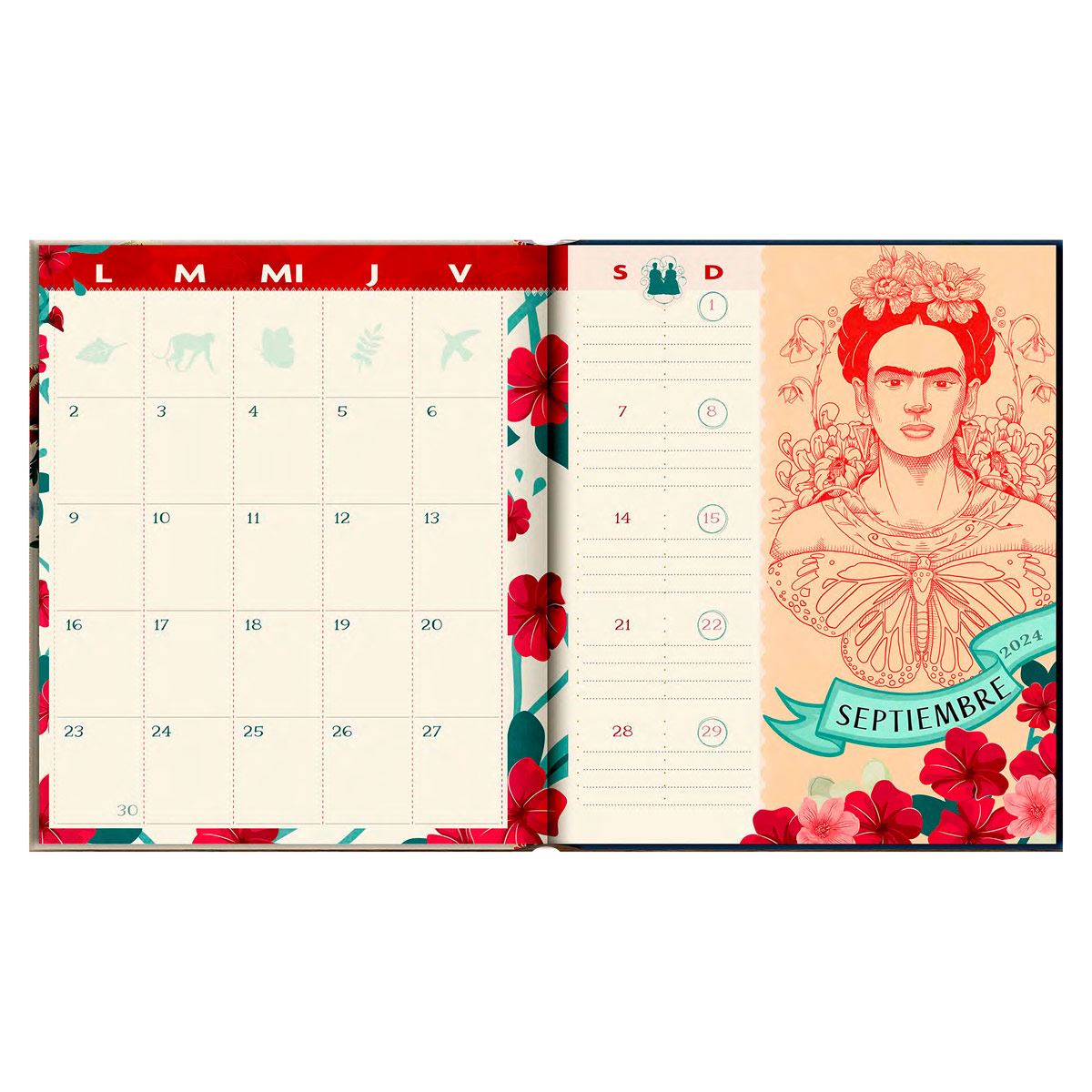 Agenda Premium Paper Frida Kahlo Semanal 2024