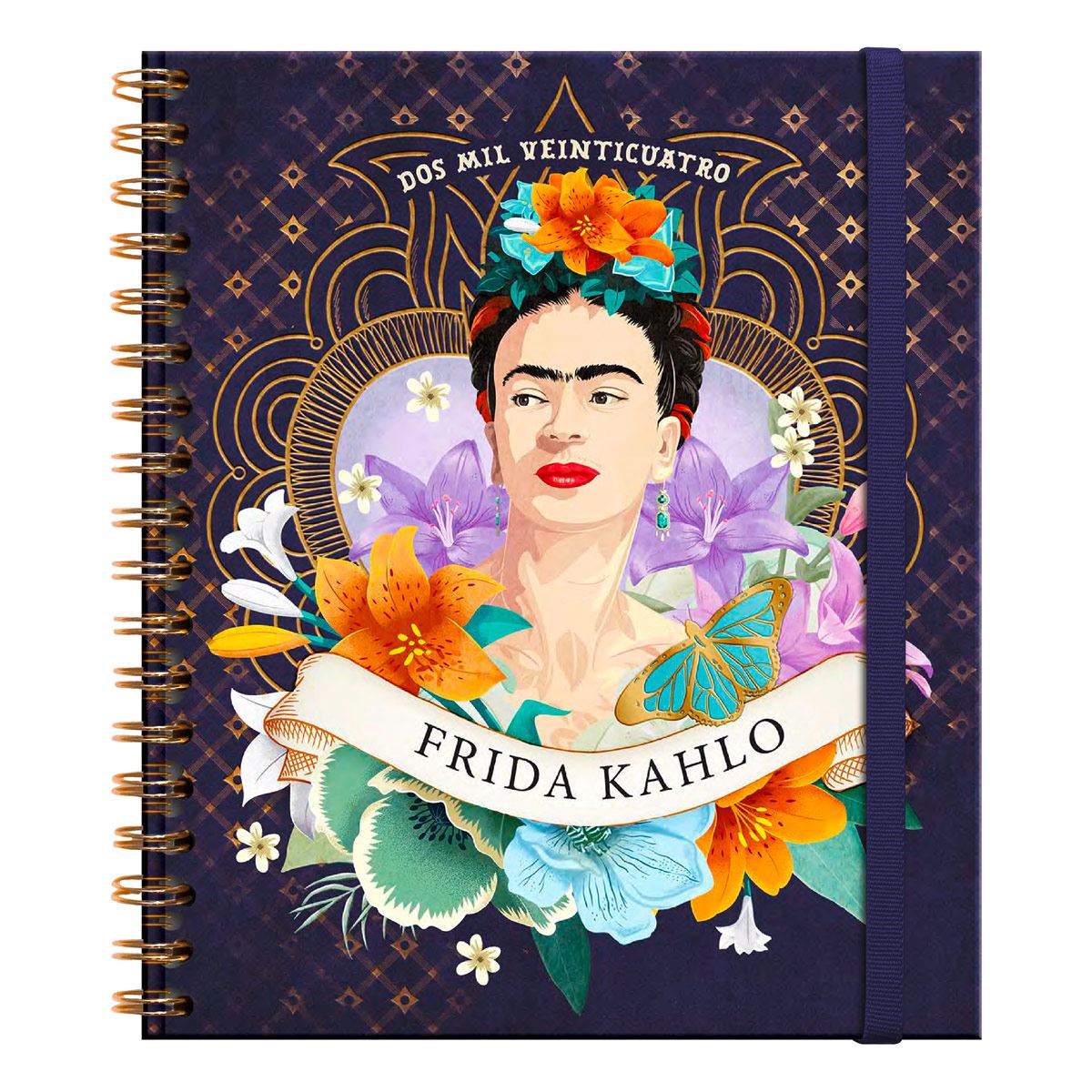 Agenda Premium Paper Frida Kahlo Semanal Espiral 2024
