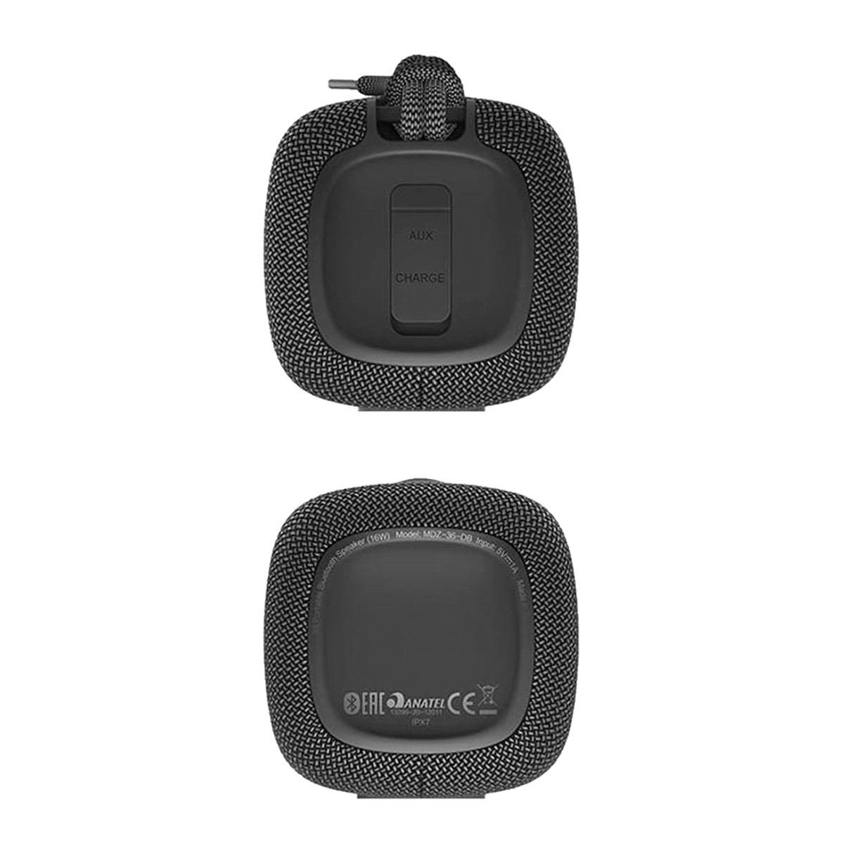 Bocina Bluetooth Xiaomi Mi Portable Resistente a salpicaduras de 16w color  Negro