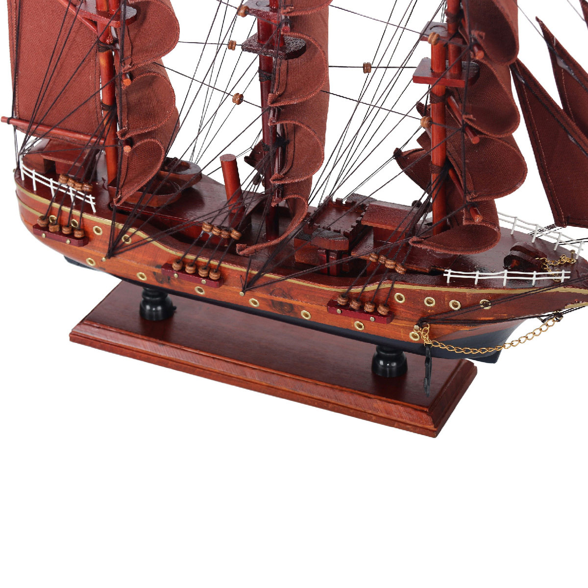 Figura Decorativa MOONWELL Barco De Madera