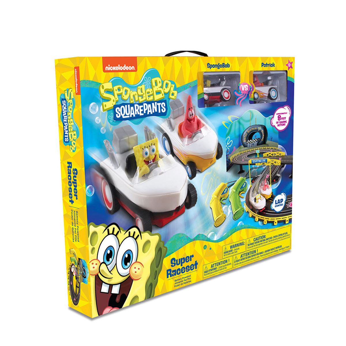 Set Pista de Carreras y Vehículos Bob Esponja