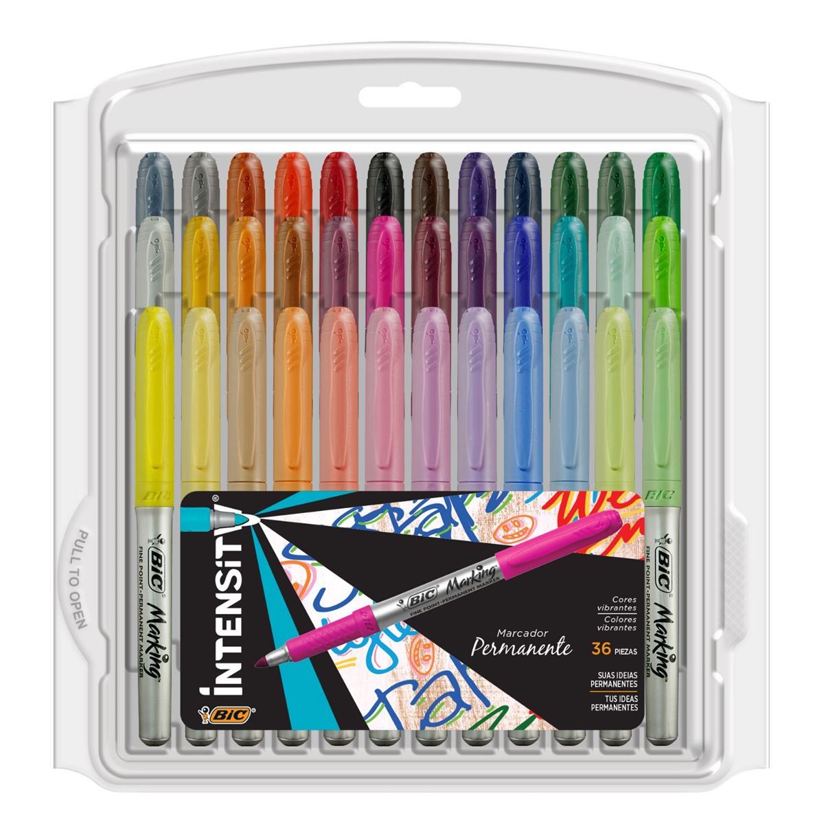Marcadores Permanentes Marking 36 Piezas Bic