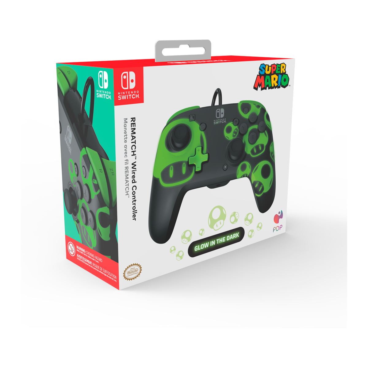 Control Nintendo Switch PDP The Dark Alámbrico