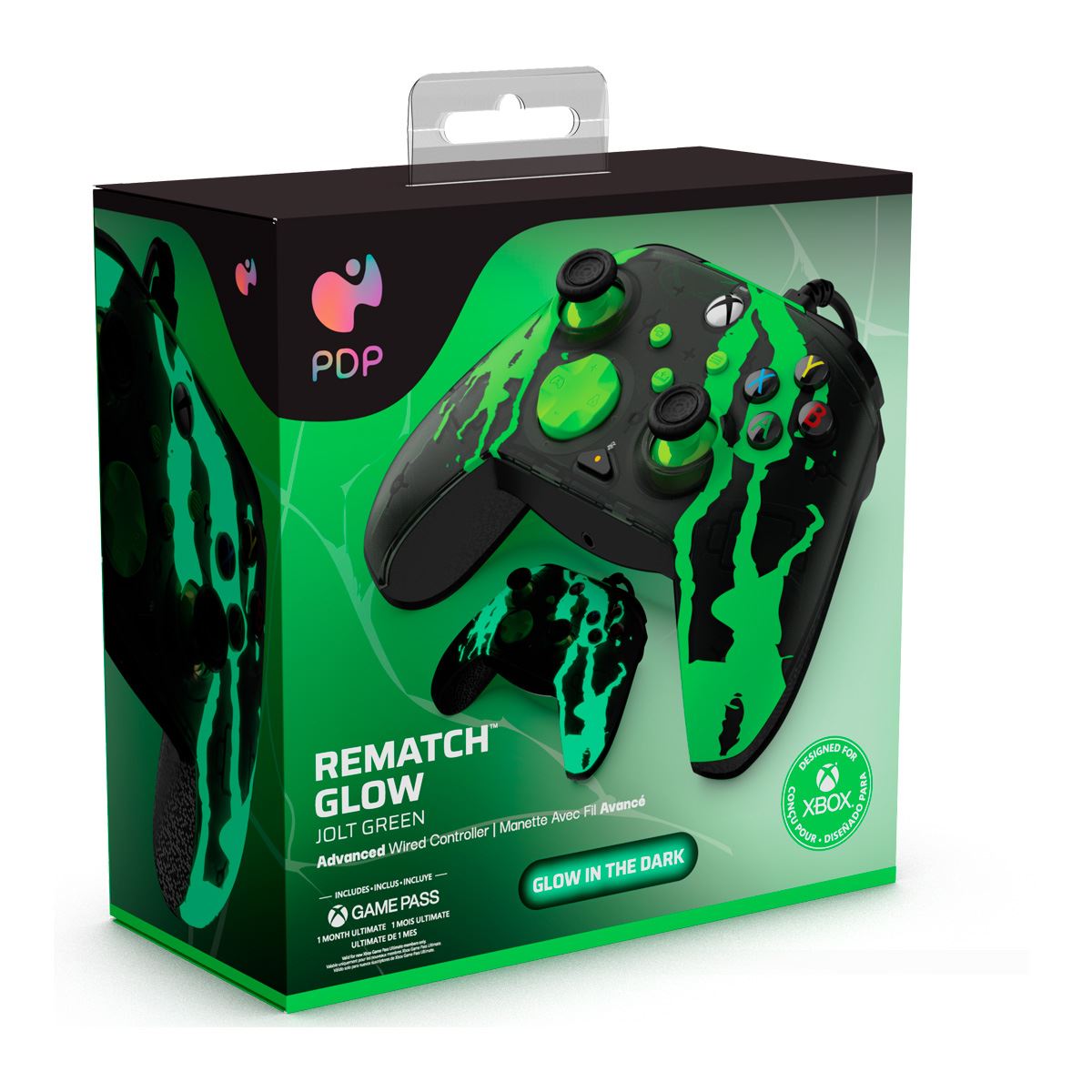 Control Xbox PDP Jolt Verde Alámbrico