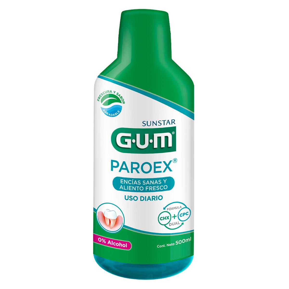 Enjuague bucal Paroex® Uso Diario 500 ml - GUM®