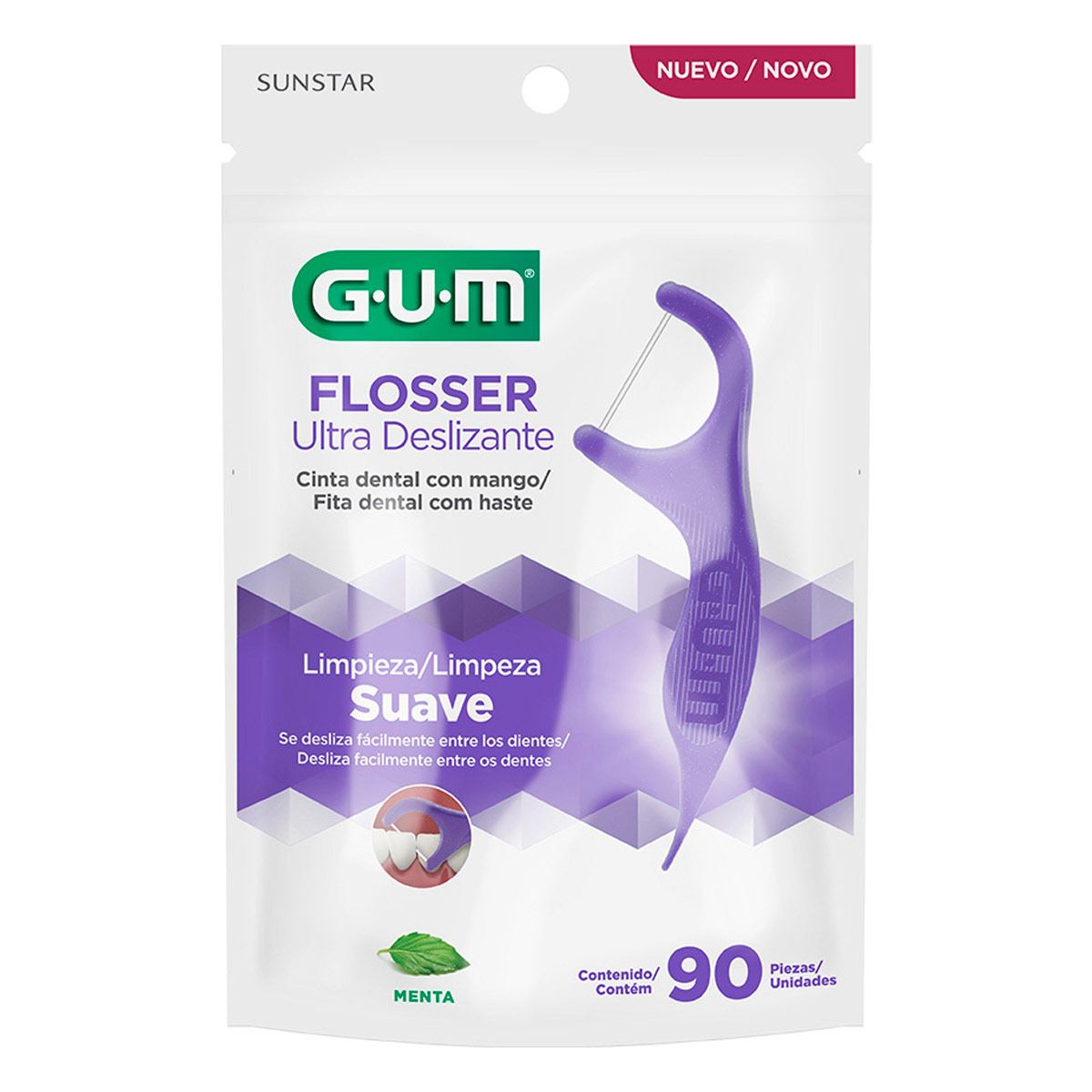 Hilo dental Flossers Ultradeslizantes 90s.  - GUM®