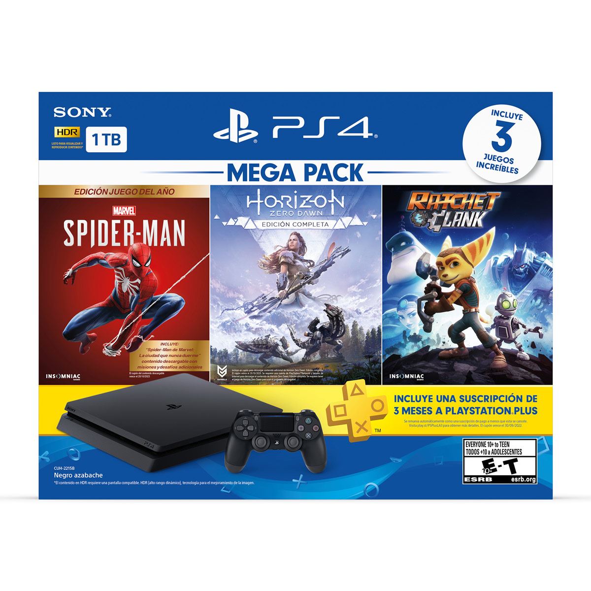 Consola PS4 Mega Pack 15 1TB SM HZD