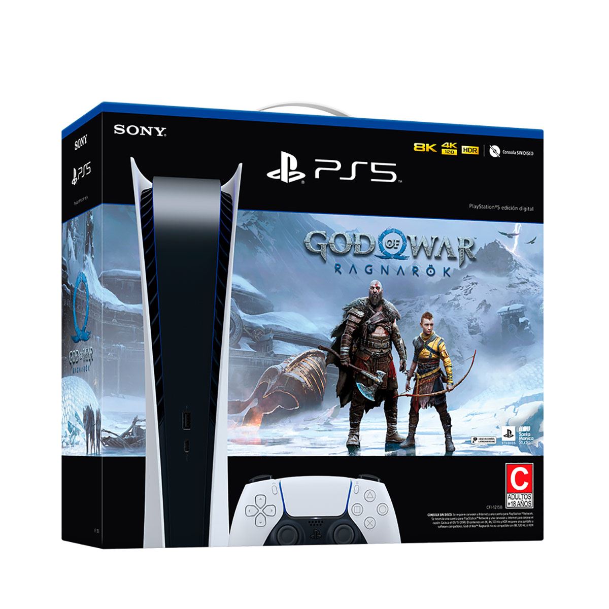 Consola PS5 GOW Ragnarok digital