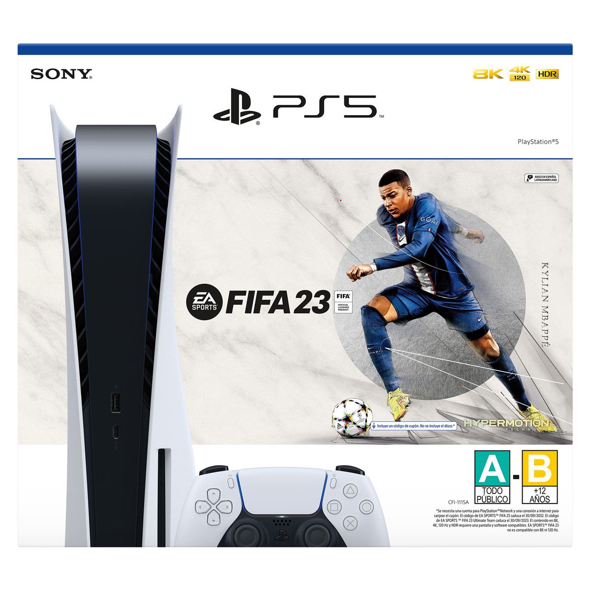 Consola PS5 + FIFA 23 Edición estándar