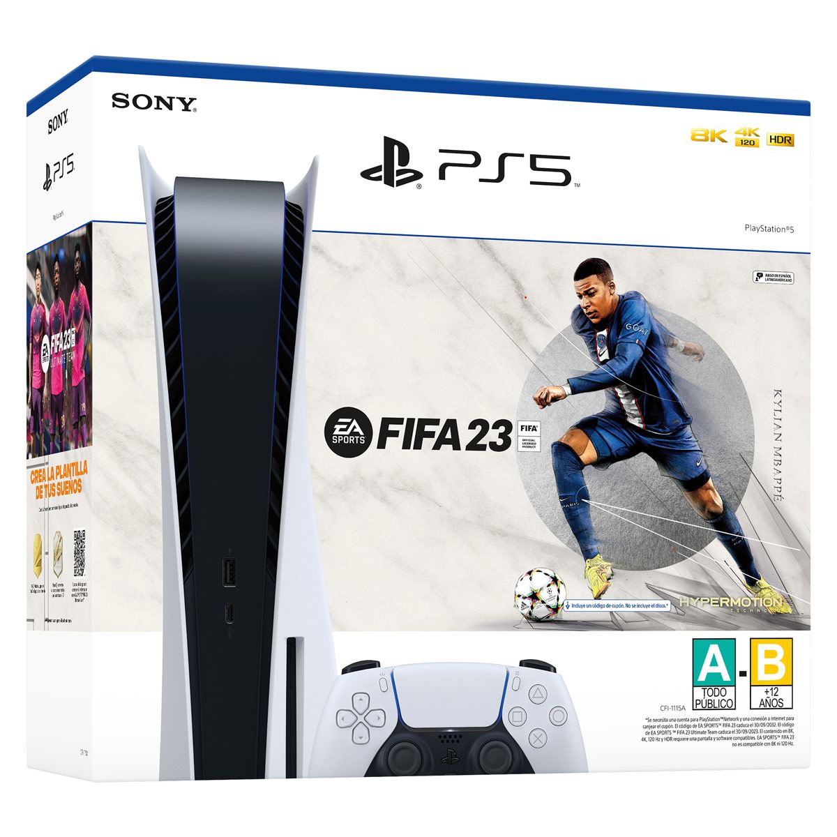 Consola PS5 + FIFA 23 Edición estándar