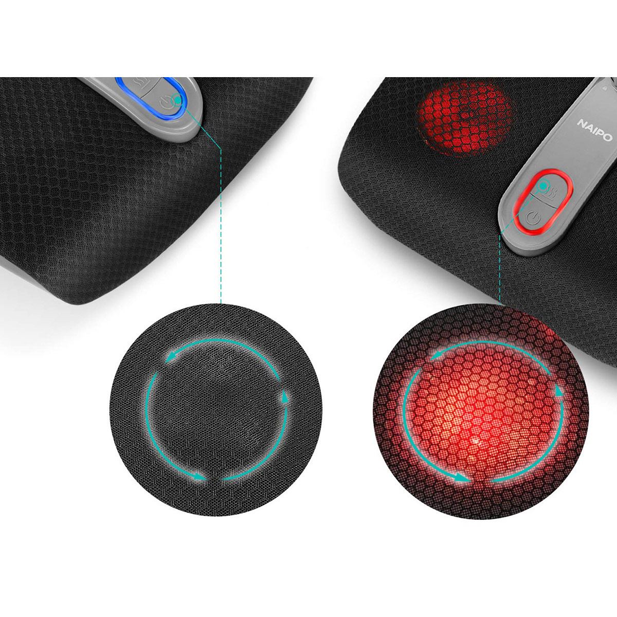 Masajeador De Pies Tipo Shiatsu Con Calor Naipo