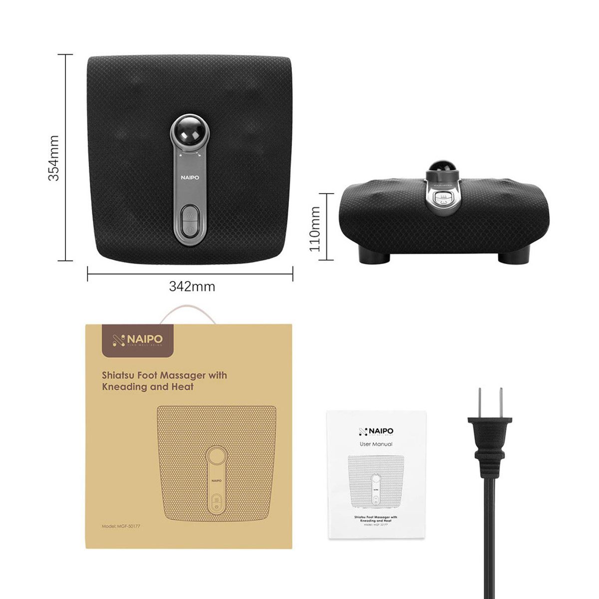 Masajeador De Pies Tipo Shiatsu Con Calor Naipo