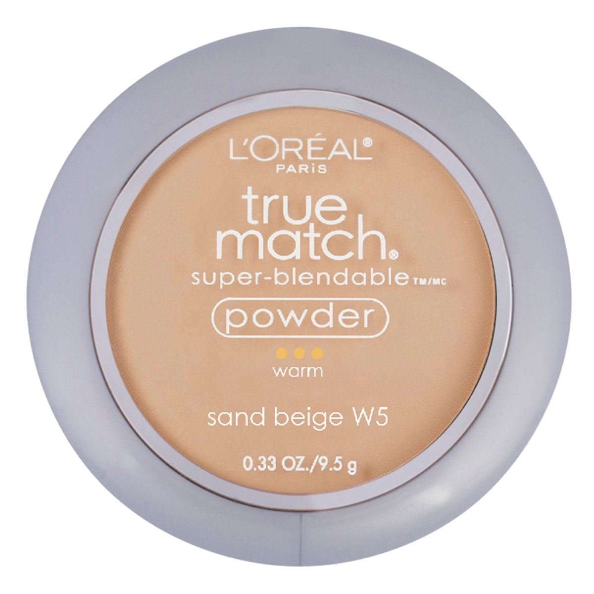 Polvo compacto True Match L'Oréal Paris, Tono W5 Sand Beige