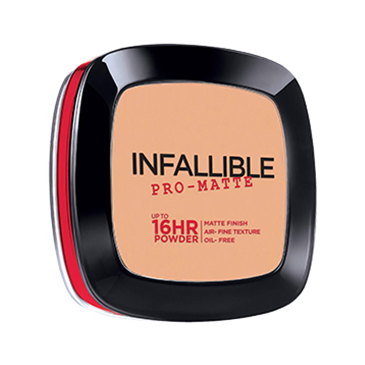 Polvo compacto Infallible Pro-Matte L'Oréal Paris, Tono 200 Natural Beige