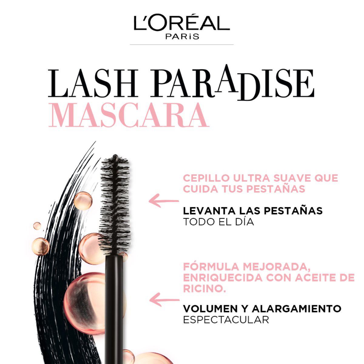 Máscara para Pestañas L'Oréal Voluminous Lash Paradise Mystic Black 8.5ml