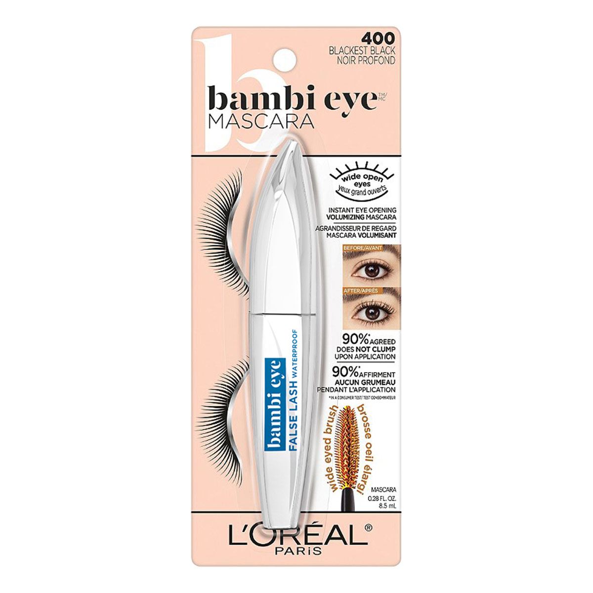 Máscara de pestañas extra black Bambi False Lash, L'Oréal Paris