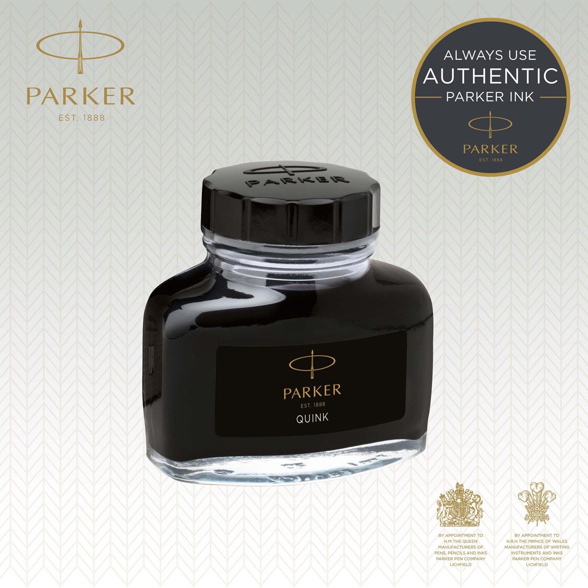 Frasco Tinta Parker color negro