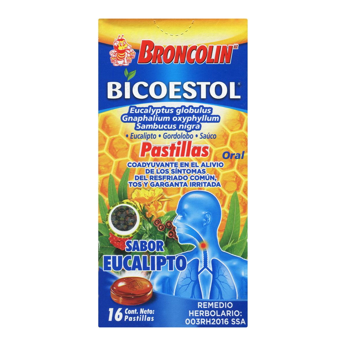 Broncolín Bicoestol 16 pastillas Sab EUC