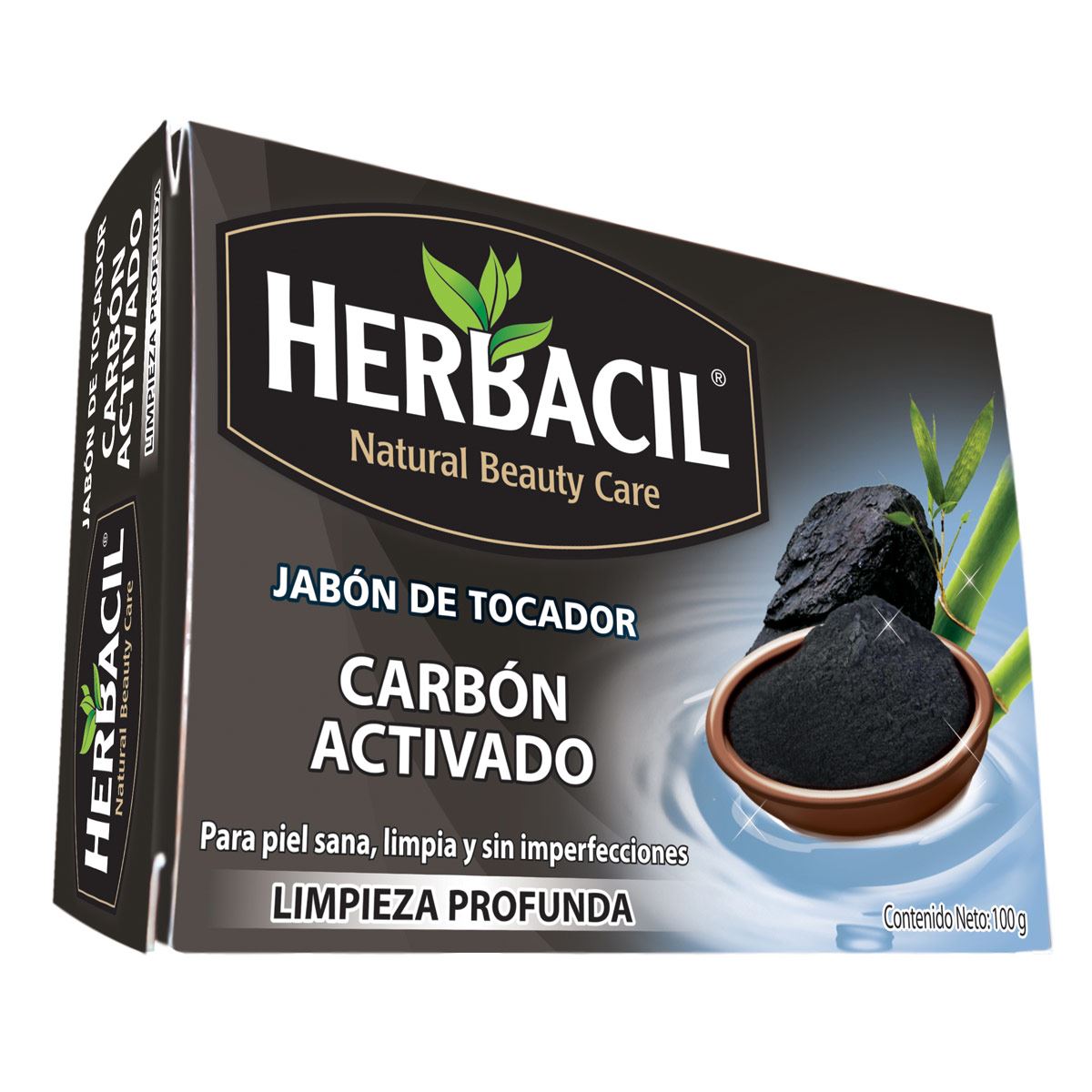 Herbacil Jabón de Carbon Activado