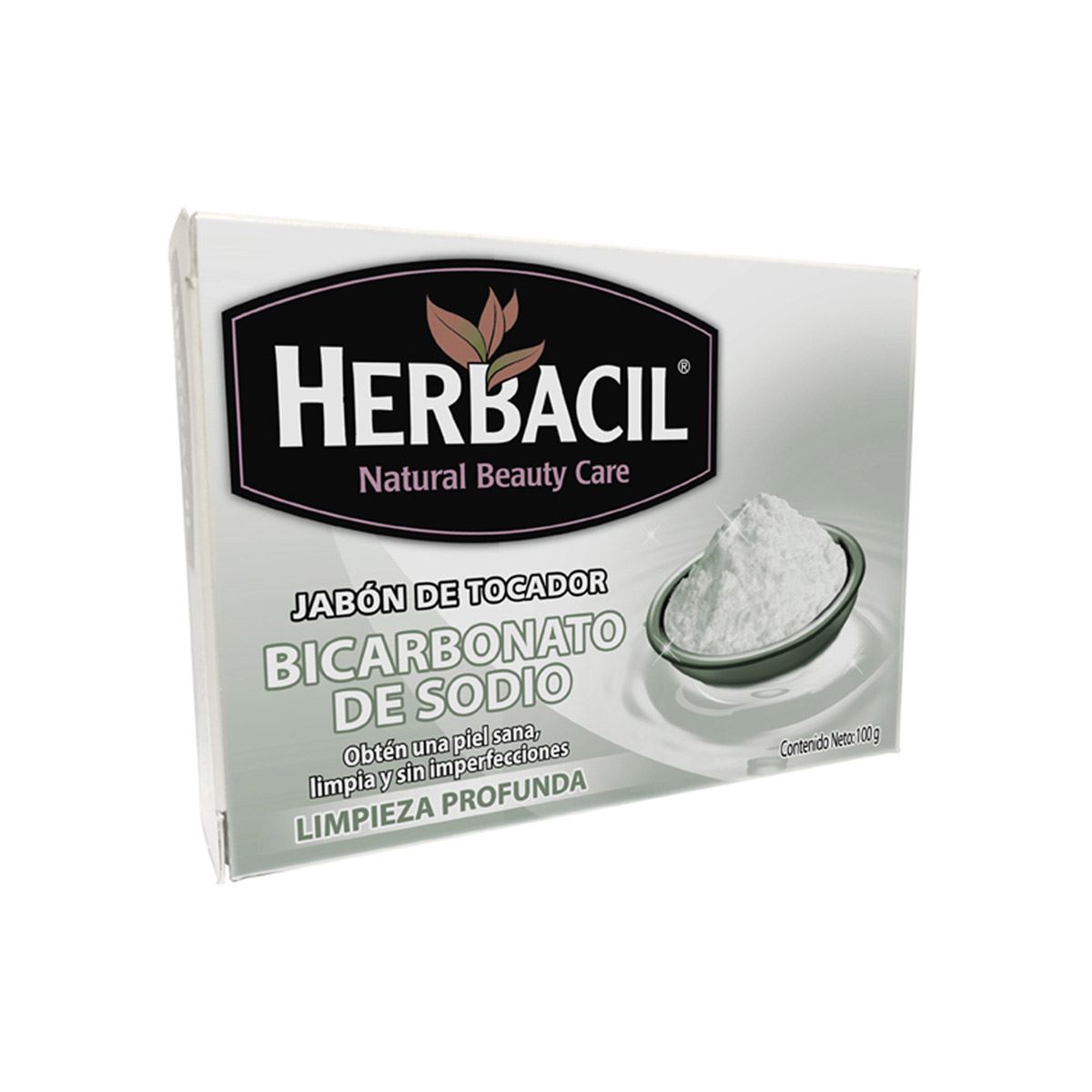 Jabón Herbacil Bicarbonato de sodio 100G