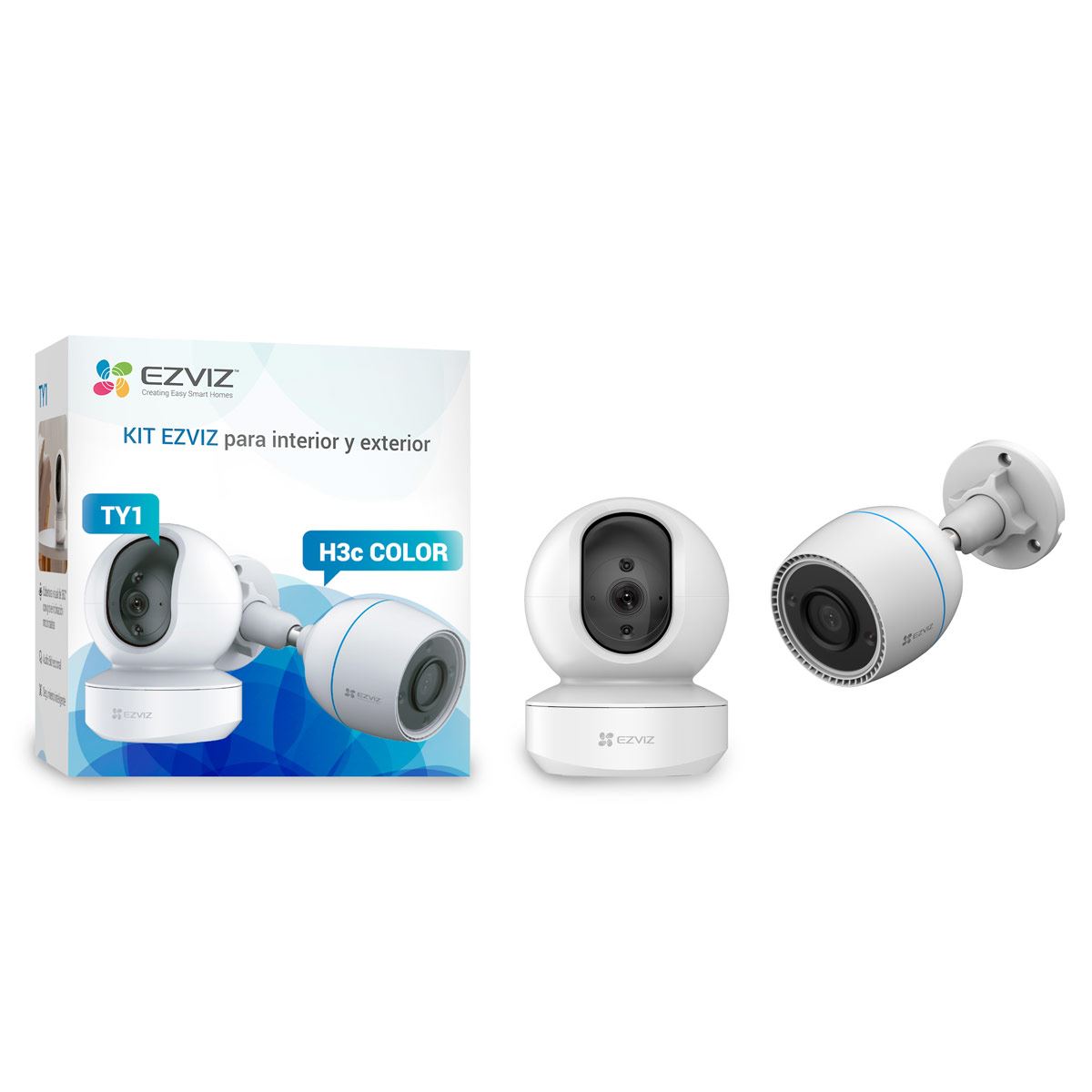 Bundle Cámaras de Vigilancia Ezviz CS-TY1 + CS-H3C Color