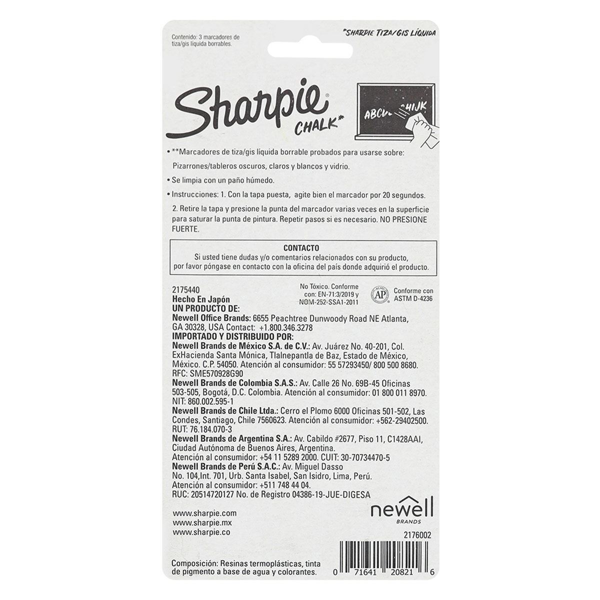 Marcador Sharpie Chalk